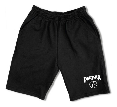 Bermuda Pantera Rock - Algodon Rustico - Unisex - Rock