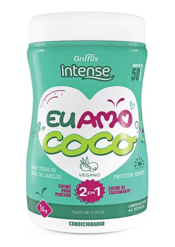 Mascara Griffus 2 En 1 Eu Amo Coco 1000 G