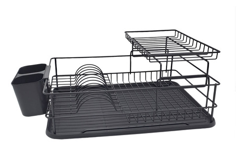 Secaplatos Escurridor C/cubiertero Acero 2 Pisos Hudson Hsk
