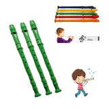Kit 03 Flauta Doce Maluca Cores Instrumento Musical Infantil