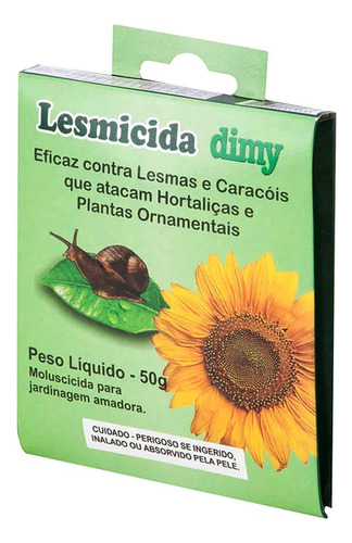 Lesmicida Dimy Contra Lesmas Caramujos - Horta E Jardim 50g