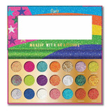 Paleta De Sombras Brillantes Rude United Shades Of Glitter Rude Cosmetics