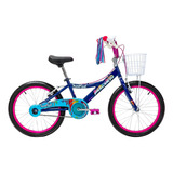 Bicicleta Mercurio Sweet Girl Dama Acero Rodada 20 Color Azul
