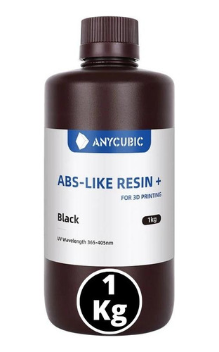 Resina Tipo Abs Anycubic Para Impresoras 3d 1000g Negra