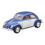 Volkswagen Beetle 1967 Escala 1:32 Kinsmart Azul/blanco