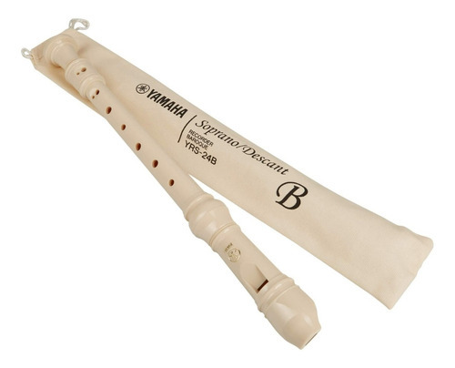 Flauta Dulce Soprano Escolar De Plástico Yamaha Yrs-24b Con Digitación Barroca