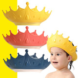 Gorro Visera Corona Para Ducha Bebes Niños Baño Sin Lagrimas