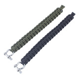 Pulsera De Supervivencia Tejida Military 550 Paracord De Ace