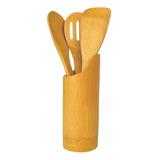 Set Cucharas De Cocina De Madera Bambú 3 Piezas