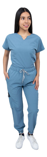 Pijama Quirúrgica Mujer Jogger Stretch Neblina Scrub Nala