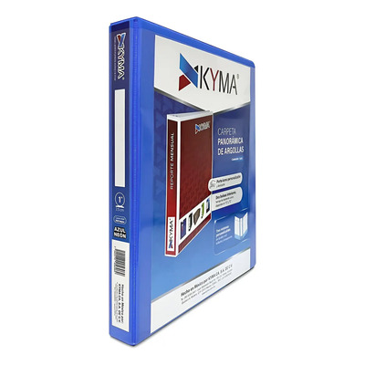 Carpeta Kyma Panoramica 1 Pulgada Arillo En O Rosa 1 Pza Azul Neon | MercadoLibre