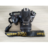 Câmera Nikon D750 + Lente 35 Mm 1.8g Af-s Nikkor