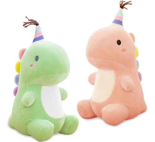 2 Piezas  Juguete De Peluche De Dinosaurio Ideal Para Regalo