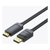 Cable Displayport Para Hdmi Vention Hagbh, 2 M, 4k, Full Hd