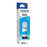 Refil Tanque Tinta Epson T504 Ciano L4150/60/6171 T504220-al