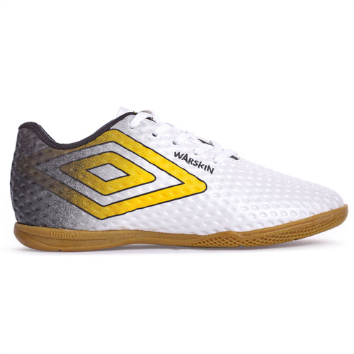 Chuteira Infantil Futsal Umbro Branca Escola Menino Leve