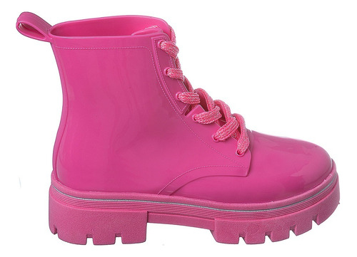 Bota Coturno Infantil Feminino Tratorado Pink Camin