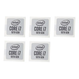 Sticker Intel Core I7 10th Generación Pack X 5 Und.