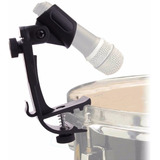 Clamp Com Cachimbo Para Microfonar Bateria Percussão Cajon