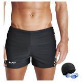 Short Malla Natacion Hombre Cloro Antiparras Gorro Safit