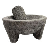 Molcajete / Mortero Mexicano 18cm Piedra Volcánica