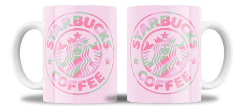 Starbucks Aesthetic Rosa - Taza Ceramica Sublimada