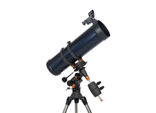 Telescópio Refletor Newtoniano Astromaster 130eq Celestron Com Montagem Equatorial Germânica E Tripé De Aço Original 