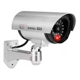 Camara De Seguridad Falsa Hogar Vigilancia Dummy Con Luz Led