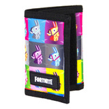 Billetera De Hombre Fortnite Neoprene Diseño Multicolor