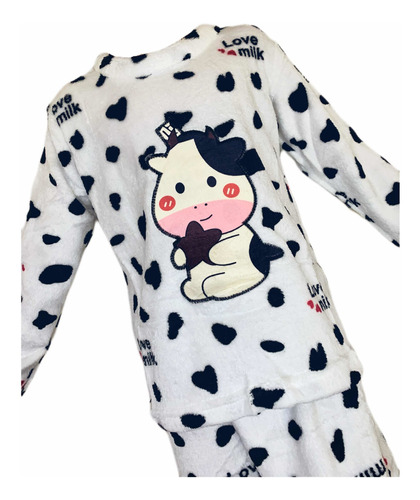 Pijama Polar Invierno Corderito Para Niños (de 6 A 12 Años) 