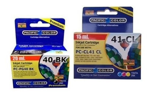 Pack Tintas Para Canon Pixma 40 Negro 20ml + 41 Color 15ml