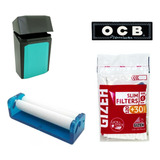 Kit Maquina Para Armar Cigarrera Papel Ocb Filtro