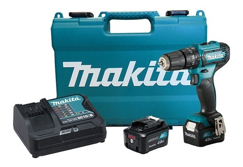 Furadeira Impacto Parafusadeira C/2 Bateria 12v 4.0ah Makita Cor Azul 110v/220v