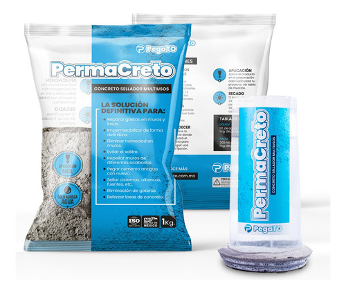 Permacreto 5kg Concreto Sellador Multiusos Repara Grietas