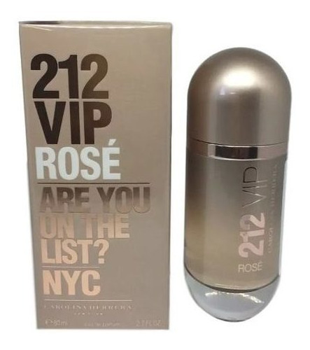 Perfume 212 Vip Rose Edp 80ml - Original + Amostra