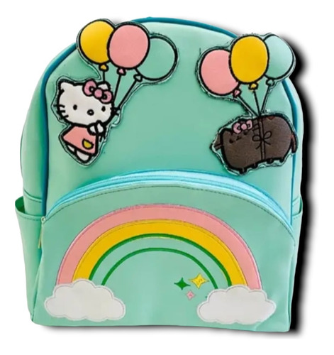 Mochila Hello Kitty & Pusheen Globos Para Mujer