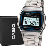 Relógio Casio Prata Vintage Digital Original Prova D'água