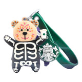 Llavero Starbucks Oso Bearista Calavera Halloween 2023