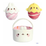 Peluche Aurora. Molang. Canastilla Con 3