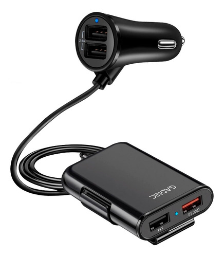 Cargador Auto Gadnic Fast Charge 4 Puertos Usb 2.0