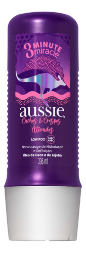 Creme De Tratamento Aussie 3 Minutos Cachos E Crespos 236ml