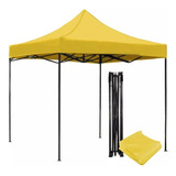  Toldo Plegable Araña 3x3  Filtro Uv Impermeable Amarillo