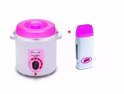 Panela T. Rosa Para Depilação  400g Termocera + Roll On Rosa