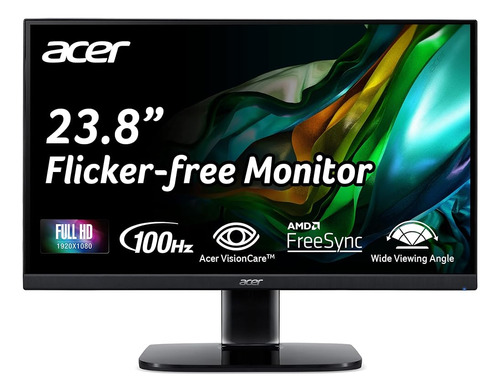 Monitor De Oficina Para Juegos Acer Kc242y Hbi De 23,8  Full