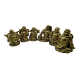 Conjunto De 6 Budas Dourados Mod 0183