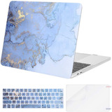 Funda Para Macbook Pro 15 (a1990/a1707), Marmol Azul/rigido