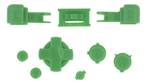 Botones Color Verde Claro Solido Para Game Boy Advance Sp