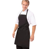 Delantal Con Pechera Chef Works, Negro, Talla Única