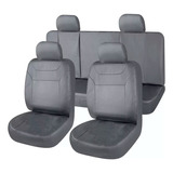 Funda Cubre Asiento Cuerina Auto Universal Gris Iael