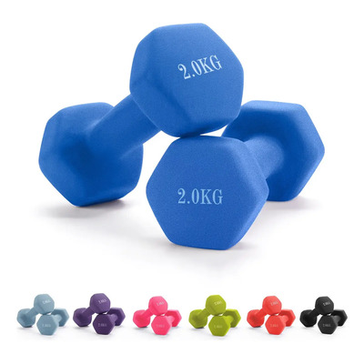 Par Mancuernas 2 Kilos Mate Para Ejercicio Pilates Yoga Gym Color Azul | MercadoLibre